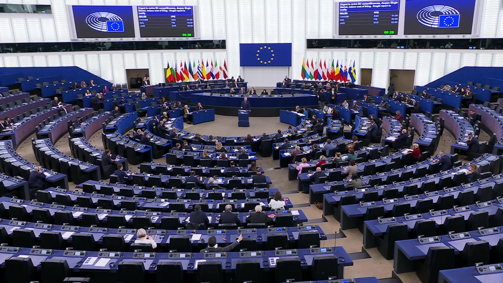 Urgent actions to revive EU competitiveness, deepen the EU Single Market and reduce the cost of living - from the Draghi report to reality: MEPs debate (part 1)